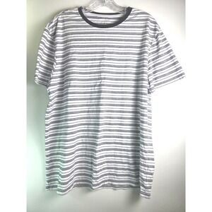 Men's Short Sleeve Novelty T-Shirt Goodfellow & Co Size Large Grey Striped